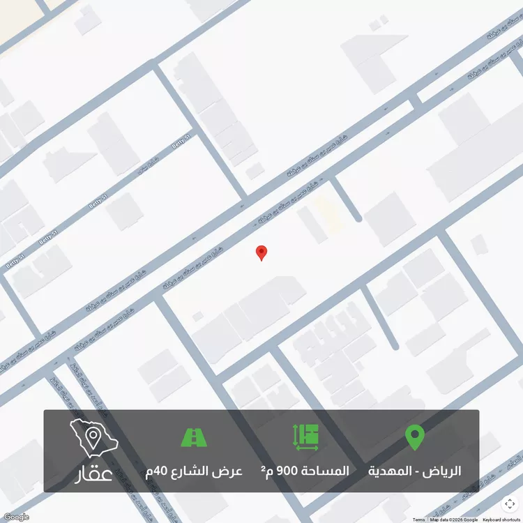 أرض للبيع في شارع عمير بن سنان بن عرفطة, حي المهدية, مدينة الرياض, منطقة الرياض