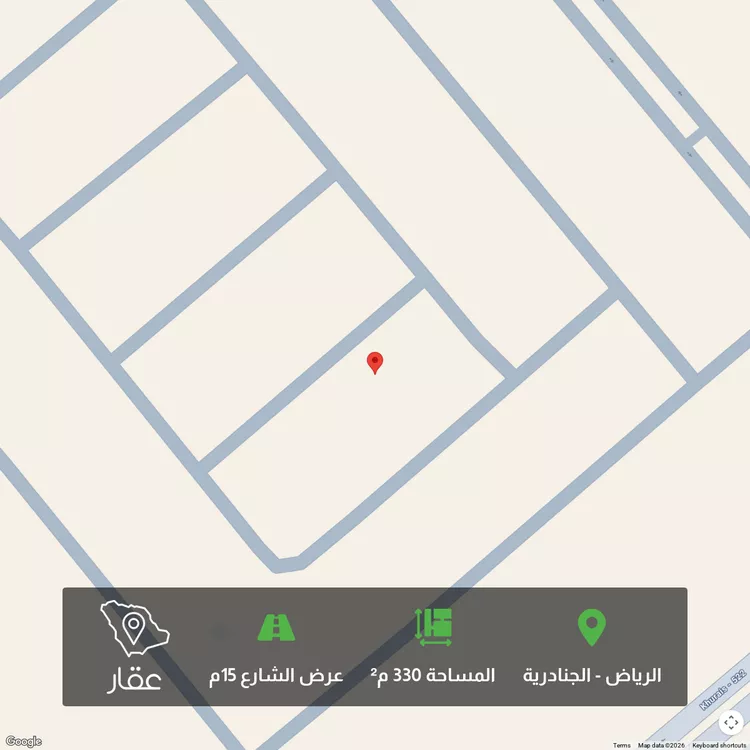 أرض للبيع في شارع محمد, حي الجنادرية, مدينة الرياض, منطقة الرياض