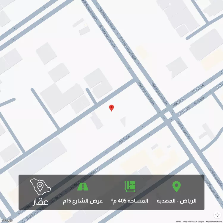 أرض للبيع في شارع سلمان بن أبي القاسم, حي المهدية, مدينة الرياض, منطقة الرياض