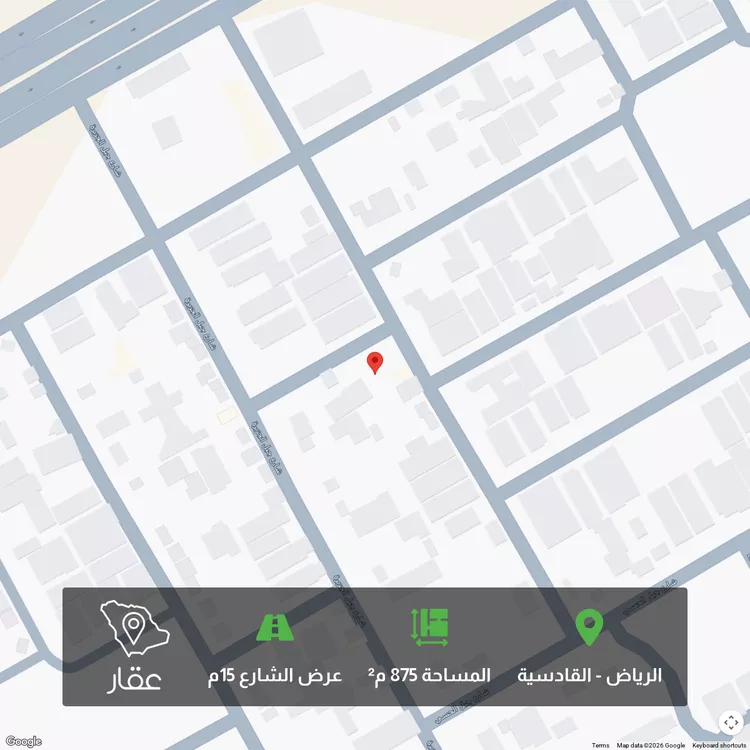 أرض للبيع في شارع جبل العين, حي القادسية, مدينة الرياض, منطقة الرياض