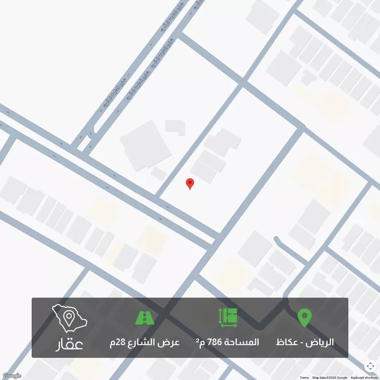 أرض للبيع في شارع العباس بن حاتم, حي عكاظ, مدينة الرياض, منطقة الرياض