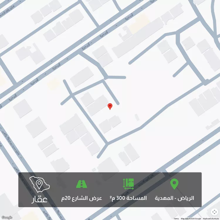 أرض للبيع في شارع أحمد الزنجاني, حي المهدية, مدينة الرياض, منطقة الرياض 1 صورة