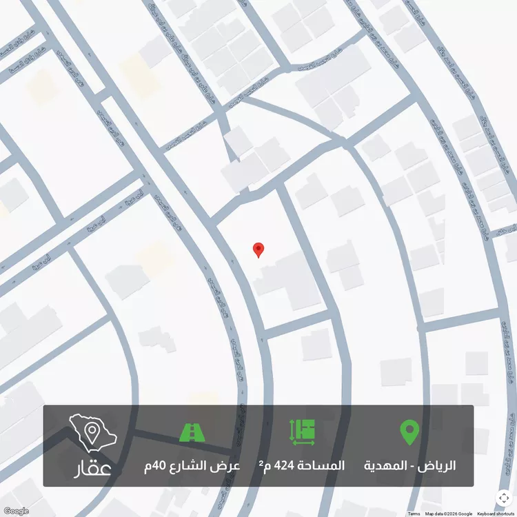 أرض للبيع في شارع تقى الدين التميمى, حي المهدية, مدينة الرياض, منطقة الرياض