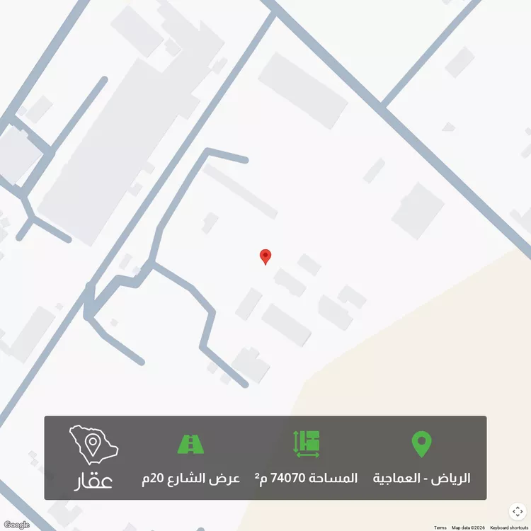 أرض للبيع في حي منطقة مفتوحة تابعة لبلدية العزيزية, مدينة الرياض, منطقة الرياض