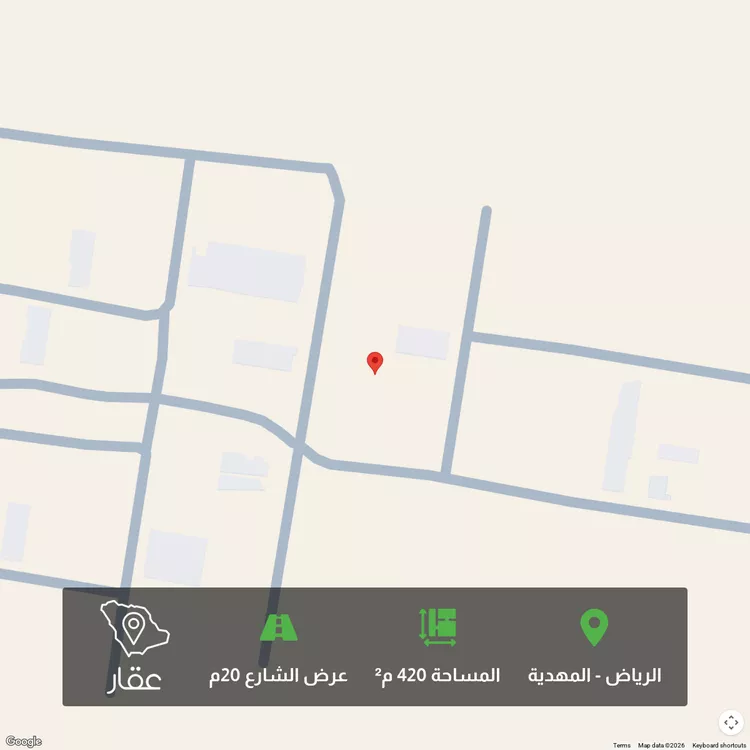 أرض للبيع في شارع احمد بن عبدالمنعم الدمنهوري, حي المهدية, مدينة الرياض, منطقة الرياض