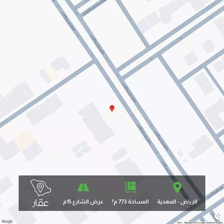 أرض للبيع في شارع يحيى بن القاسم, حي المهدية, مدينة الرياض, منطقة الرياض