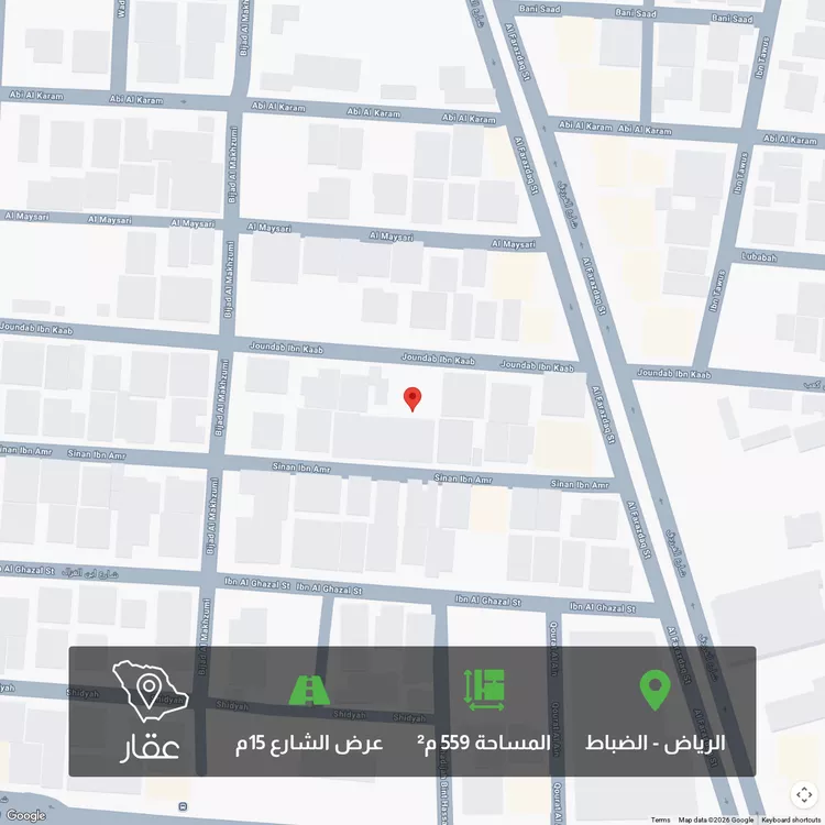 أرض للبيع في شارع سنان بن عمرو ، حي الضباط ، الرياض ، منطقة الرياض