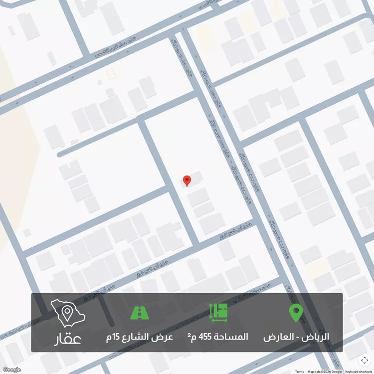 أرض للبيع في حي العارض, مدينة الرياض, منطقة الرياض