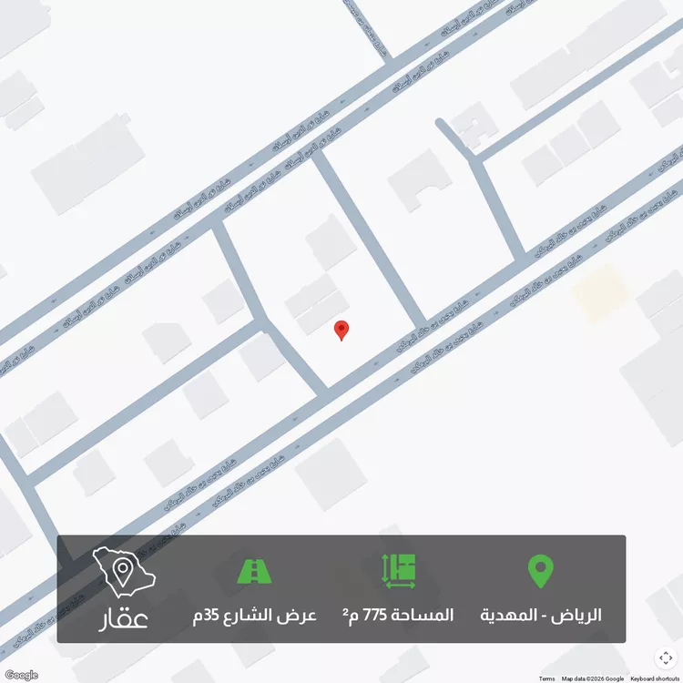 أرض للبيع في شارع يحيي بن خالد البرمكي, حي المهدية, مدينة الرياض, منطقة الرياض