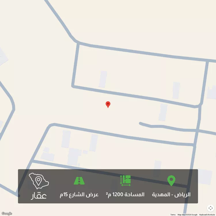 أرض للبيع في حي المهدية, مدينة الرياض, منطقة الرياض