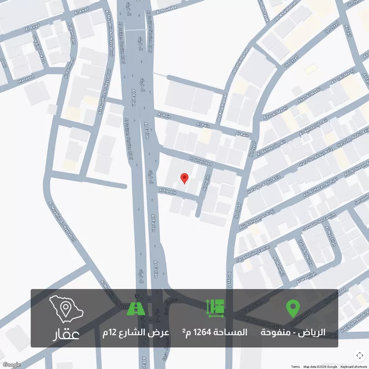 أرض للبيع في شارع الحارث الازدي, حي منفوحة, مدينة الرياض, منطقة الرياض