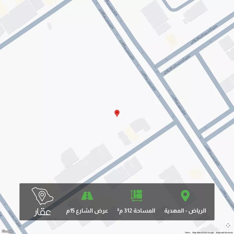 أرض للبيع في شارع أبي محمد السلمي, حي المهدية, مدينة الرياض, منطقة الرياض