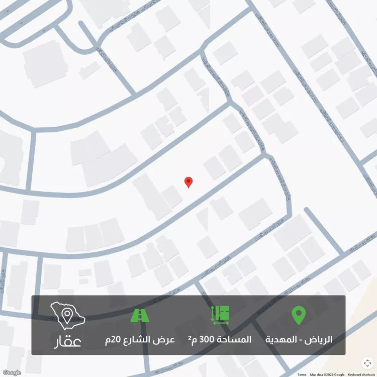 أرض للبيع في شارع أحمد بن محمد المراكشي, حي المهدية, مدينة الرياض, منطقة الرياض