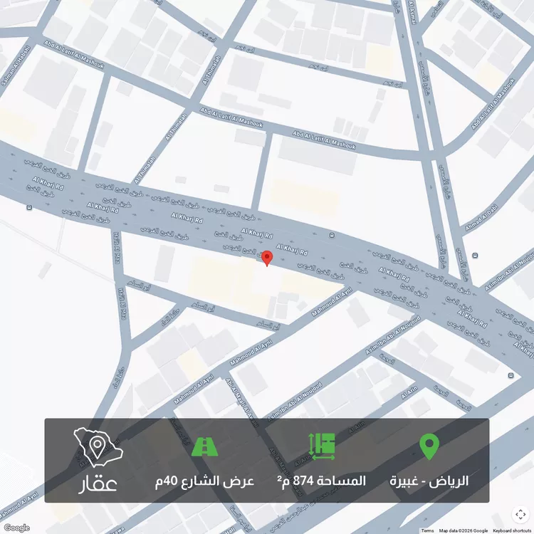 أرض للبيع في شارع طريق الخرج الفرعي, حي غبيرا, مدينة الرياض, منطقة الرياض