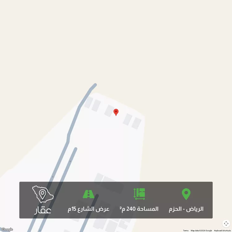 أرض للبيع في حي الحزم, مدينة الرياض, منطقة الرياض