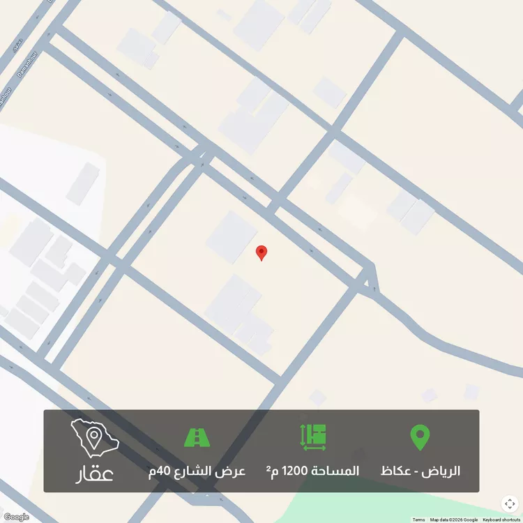 أرض للبيع في شارع محمد عارف الجاوي, حي عكاظ, مدينة الرياض, منطقة الرياض