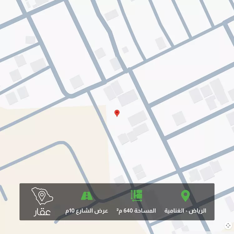 أرض للبيع في شارع صلاح الدين القرشي, حي الغنامية, مدينة الرياض, منطقة الرياض