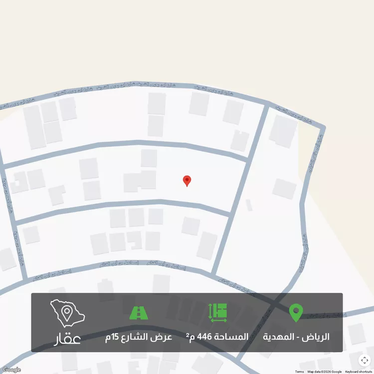 أرض للبيع في حي المهدية, مدينة الرياض, منطقة الرياض