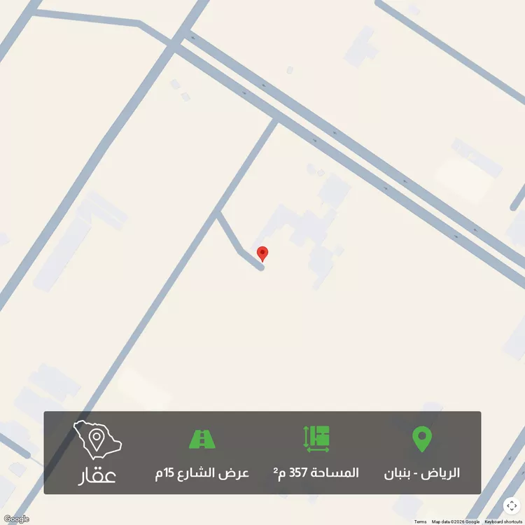 أرض للبيع في شارع عبدالملك الغرناطي ، حي بنبان ، الرياض ، حريملاء