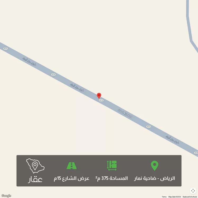 أرض للبيع في طريق جبل أجياد ، ضاحية نمار ، الرياض ، منطقة الرياض