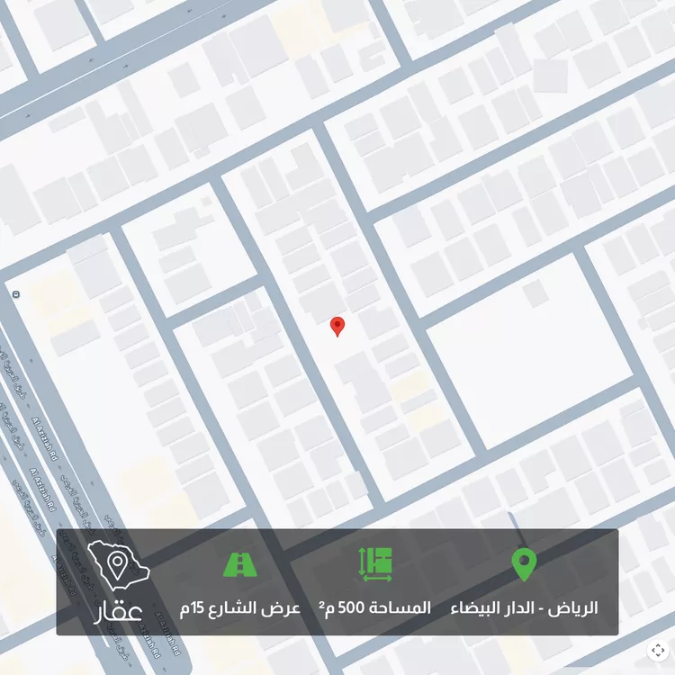 أرض للبيع في شارع الجبل الأبيض, حي الدار البيضاء, مدينة الرياض, منطقة الرياض