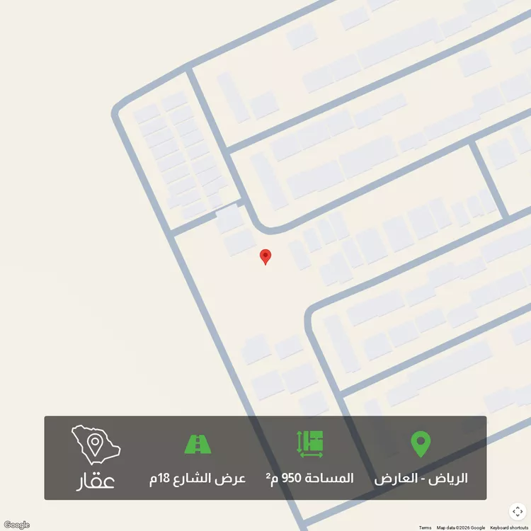 أرض للبيع في شارع معتوق بن أبي البقاء, حي العارض, مدينة الرياض, منطقة الرياض