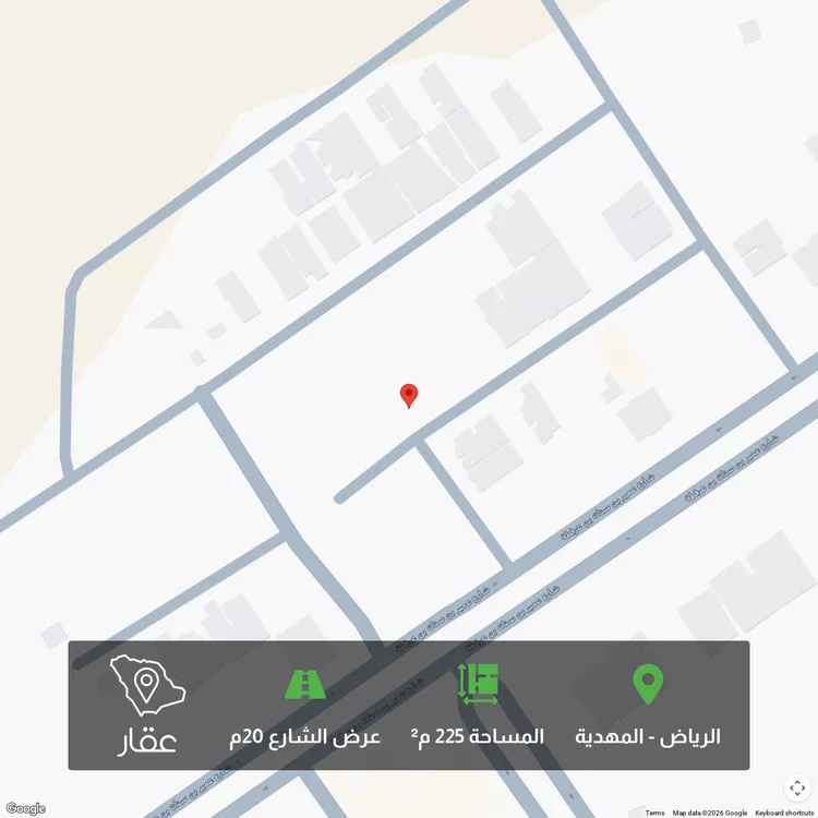أرض للبيع في شارع إسماعيل الصائغ ، حي المهدية ، الرياض ، منطقة الرياض