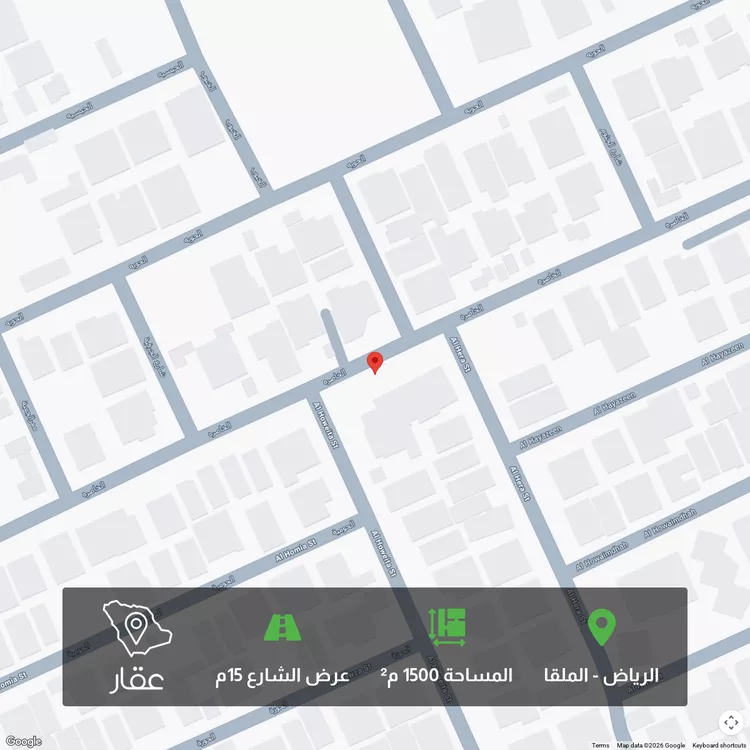 أرض للبيع في شارع الخاصره ، حي الياسمين ، الرياض ، منطقة الرياض