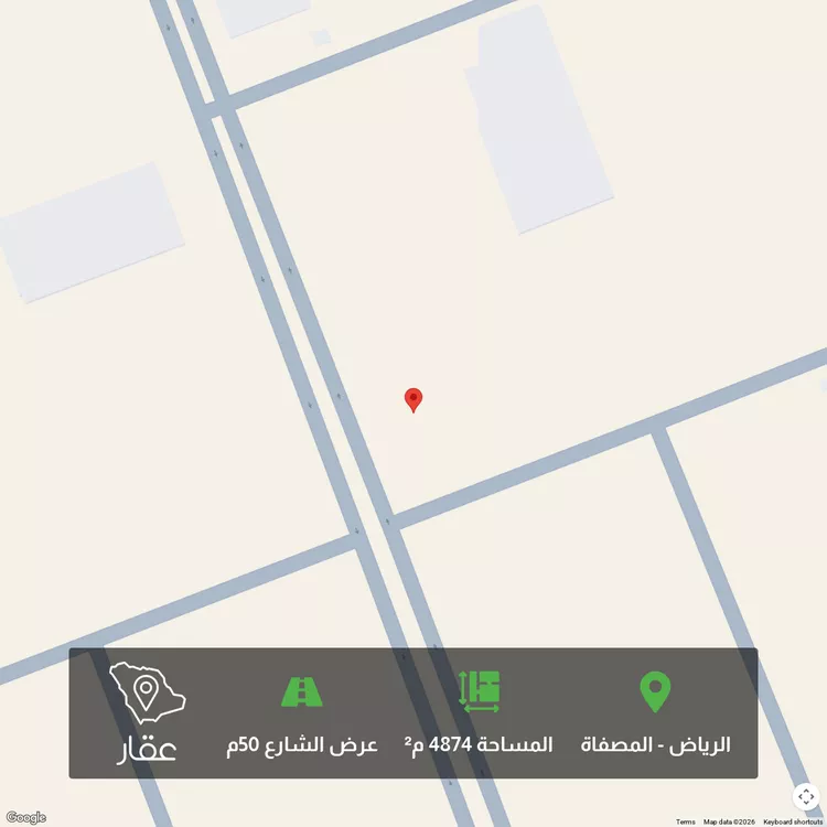 أرض للبيع في شارع غير مسمى, حي المصفاة, مدينة الرياض, منطقة الرياض