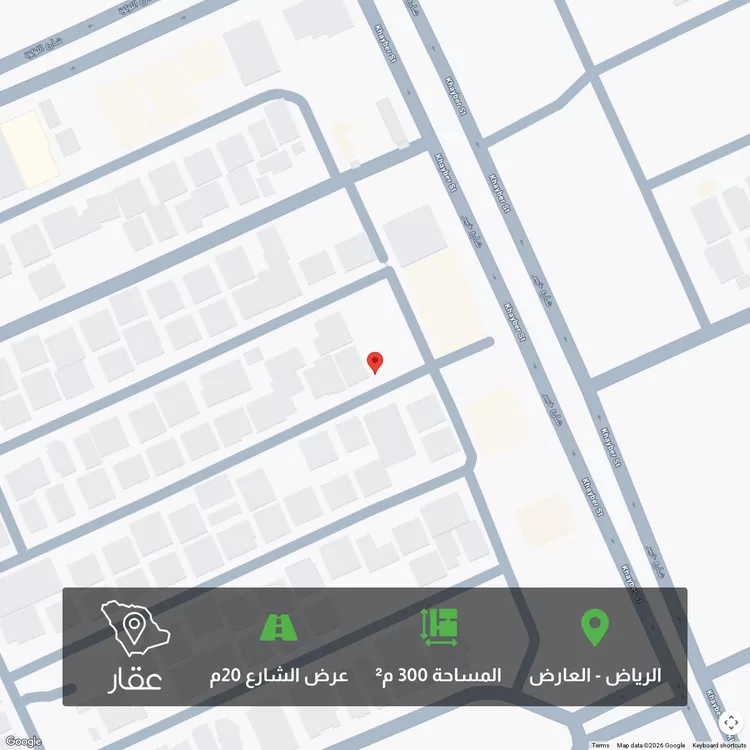 أرض للبيع في شارع عبدالرحمن بن أبي الحكم, حي العارض, مدينة الرياض, منطقة الرياض