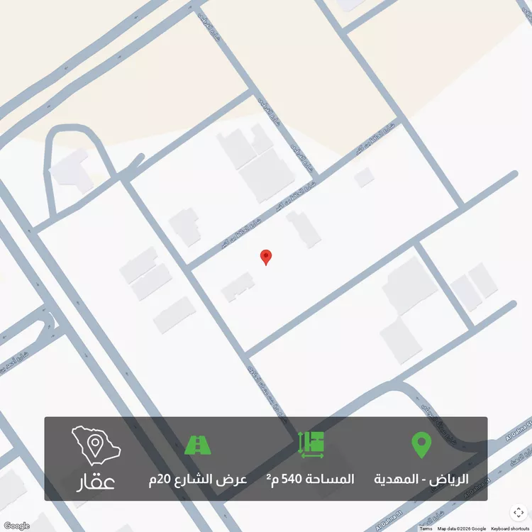 أرض للبيع في شارع الحافظ بن كثير, حي المهدية, مدينة الرياض, منطقة الرياض