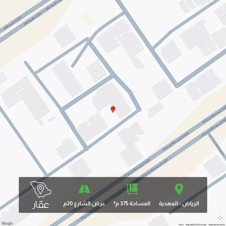 أرض للبيع في شارع محمد بن مسعود الزواوي, حي المهدية, مدينة الرياض, منطقة الرياض