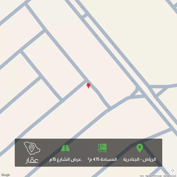 أرض للبيع في شارع ممر 117, حي الجنادرية, مدينة الرياض, منطقة الرياض