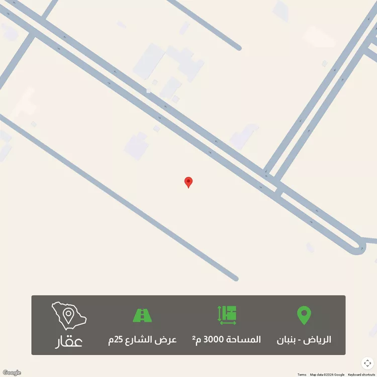 أرض للبيع في شارع أبي بكر الزبيدي ، حي بنبان ، الرياض ، حريملاء