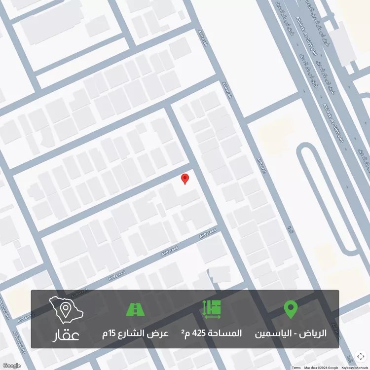 أرض للبيع في شارع البحرية, حي الياسمين, مدينة الرياض, منطقة الرياض