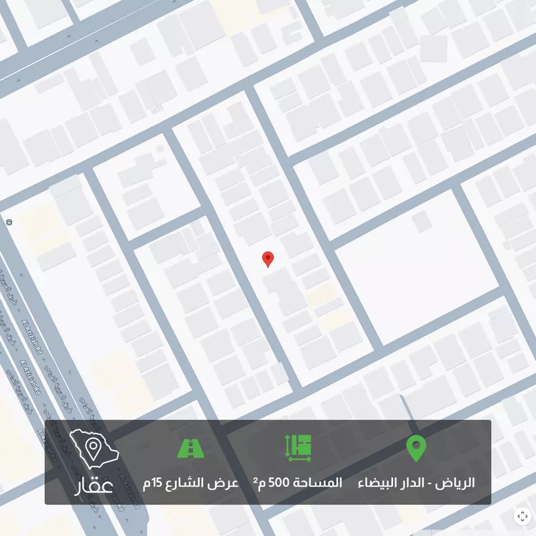 أرض للبيع في شارع الجبل الأبيض, حي الدار البيضاء, مدينة الرياض, منطقة الرياض