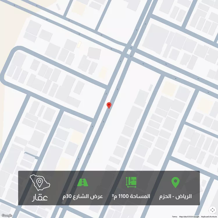 أرض للبيع في حي الحزم, مدينة الرياض, منطقة الرياض