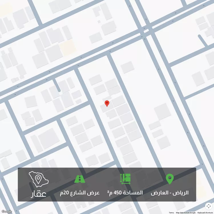 أرض للبيع في شارع أحمد بن محمد البصري, حي العارض, مدينة الرياض, منطقة الرياض