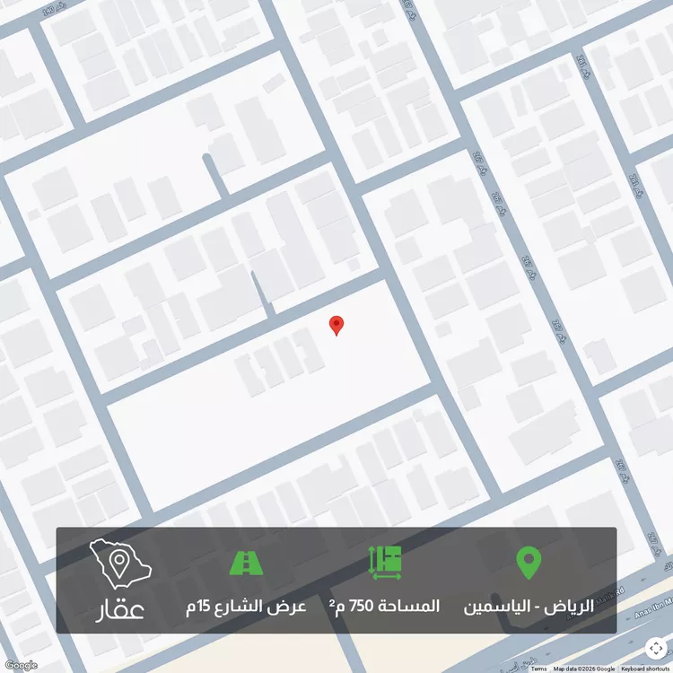أرض للبيع في شارع رقم 116, حي الياسمين, مدينة الرياض, منطقة الرياض صورة 2