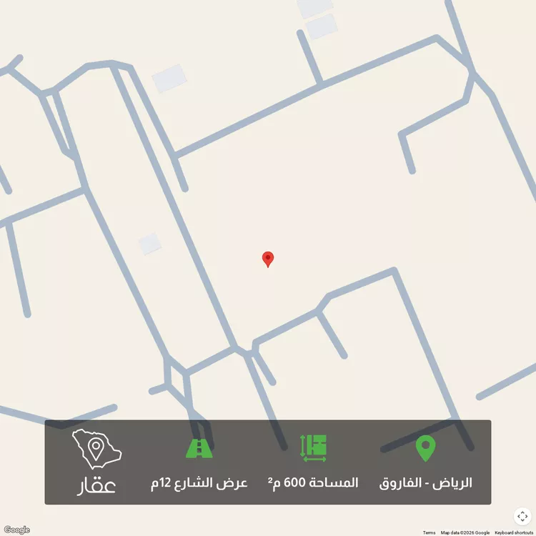 أرض للبيع في شارع نصيب بن رباح, حي الفاروق, مدينة الرياض, منطقة الرياض