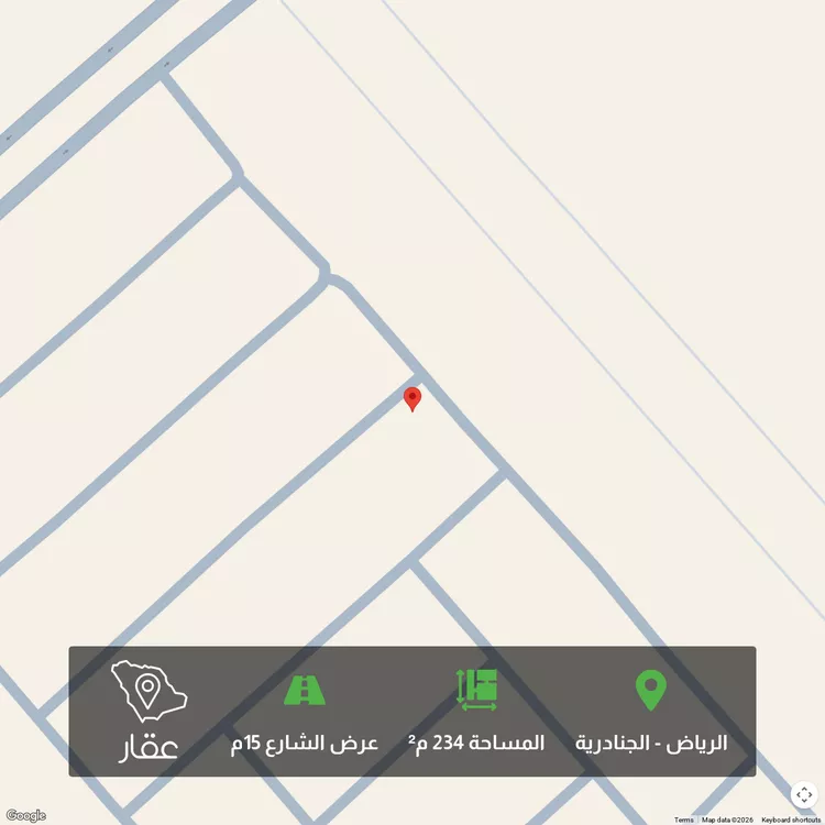 أرض للبيع في حي الجنادرية, مدينة الرياض, منطقة الرياض