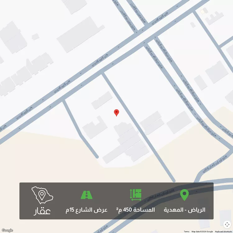 أرض للبيع في شارع يحيى بن مروان, حي المهدية, مدينة الرياض, منطقة الرياض