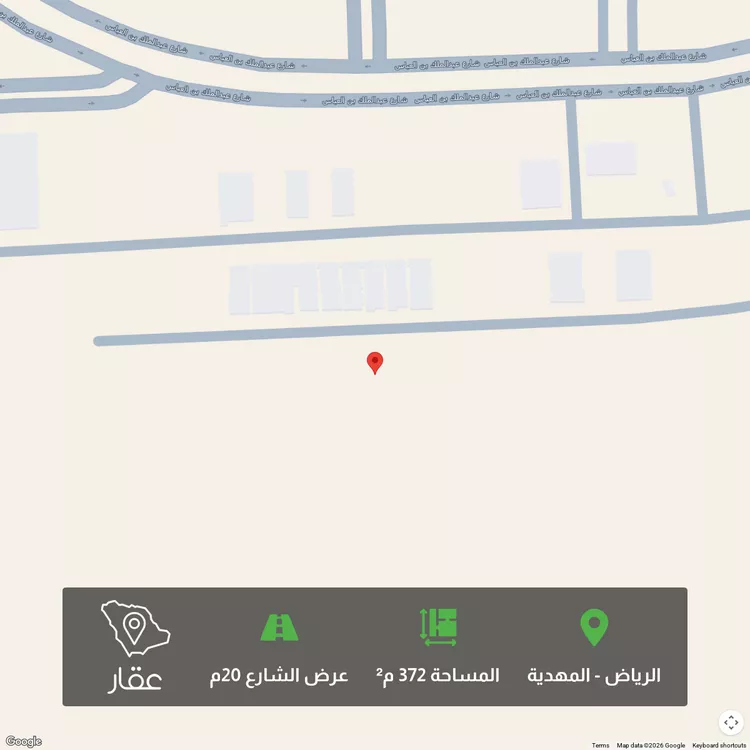 أرض للبيع في شارع حسن بن إبراهيم عرب, حي المهدية, مدينة الرياض, منطقة الرياض