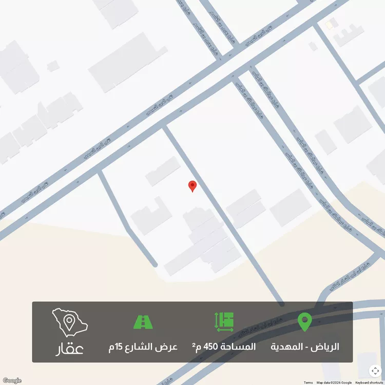 أرض للبيع في شارع يحيى بن مروان, حي المهدية, مدينة الرياض, منطقة الرياض