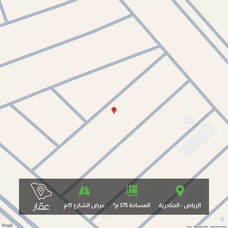 أرض للبيع في شارع بدون, حي الجنادرية, مدينة الرياض, منطقة الرياض