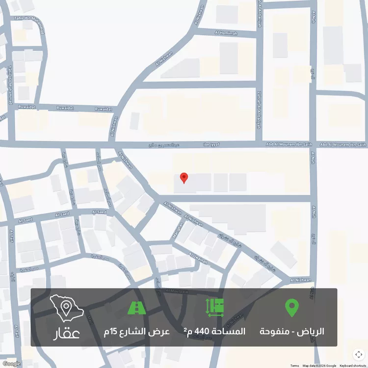 أرض للبيع في شارع محمد البندنيجي, حي منفوحة, مدينة الرياض, منطقة الرياض