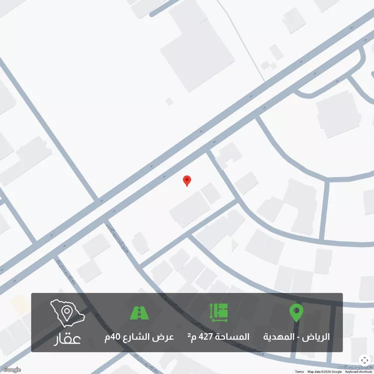 أرض للبيع في شارع  شهيد الدين ثم الوطن هشام سعد ناصر جميعه, حي المهدية, مدينة الرياض, منطقة الرياض