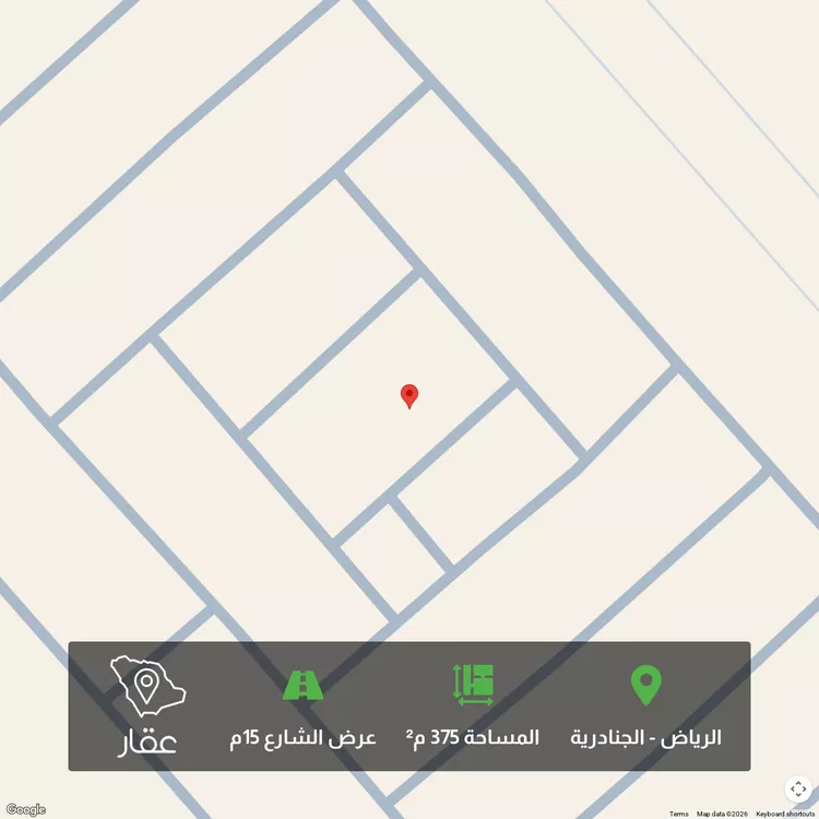 أرض للبيع في حي الجنادرية ، الرياض ، منطقة الرياض