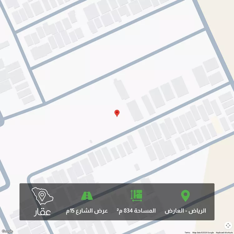 أرض للبيع في شارع رافع بن سالم, حي العارض, مدينة الرياض, منطقة الرياض