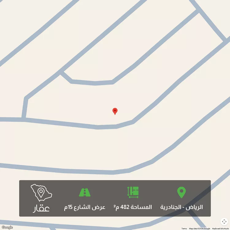 أرض للبيع في شارع ممر 117, حي الجنادرية, مدينة الرياض, منطقة الرياض